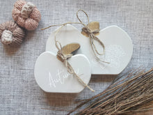 Load image into Gallery viewer, Set of Two Wooden Pumpkins - Potters Clay
