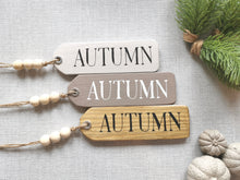 Load image into Gallery viewer, Wooden Autumn Hanging Tags
