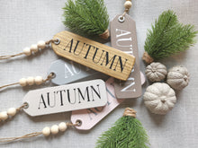 Load image into Gallery viewer, Wooden Autumn Hanging Tags
