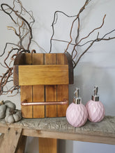 Load image into Gallery viewer, Wall Mounted Soap Dispenser holder with towel rail
