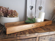 Load image into Gallery viewer, Low Wooden tray , table centerpiece
