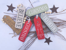 Load image into Gallery viewer, ⭐ SPECIAL OFFER (Set of 3) Slim Wooden Christmas Hanging Tags
