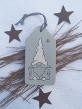 Load image into Gallery viewer, Large Wooden Tag with Christmas Gnome
