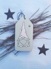 Load image into Gallery viewer, Large Wooden Tag with Christmas Gnome
