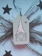 Load image into Gallery viewer, Large Wooden Tag with Christmas Gnome
