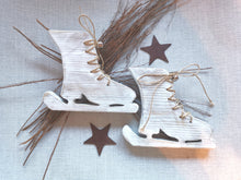 Load image into Gallery viewer, Pair of Wooden Ice Skates
