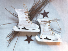 Load image into Gallery viewer, Pair of Wooden Ice Skates
