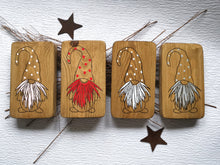 Load image into Gallery viewer, Wooden Chunky Sign with Christmas Gnome / Gonk

