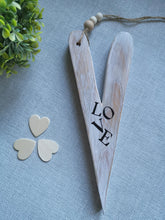 Load image into Gallery viewer, Wooden Heart - Love Lettering
