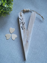 Load image into Gallery viewer, Wooden Heart - Love Lettering
