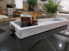 Load image into Gallery viewer, Low Wooden Styling Tray, Table centerpiece, candle display
