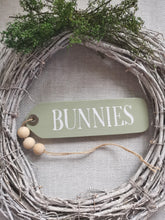 Load image into Gallery viewer, Slim Wooden Spring Hanging Tags - Pale Olive
