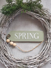 Load image into Gallery viewer, Slim Wooden Spring Hanging Tags - Pale Olive
