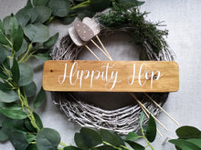 Load image into Gallery viewer, Wooden Freestanding Spring Sign - Hippity Hop
