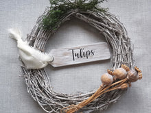 Load image into Gallery viewer, Spring Flower Tags, wooden sign
