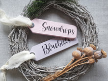 Load image into Gallery viewer, Spring Flower Tags, wooden sign

