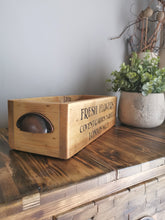 Load image into Gallery viewer, Wooden storage crate

