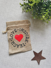 Load image into Gallery viewer, Teachers Gift, Burlap bag with gift tag

