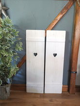 Load image into Gallery viewer, Wooden Shutter sytle Panels - PAIR 1100 mm x 310mm
