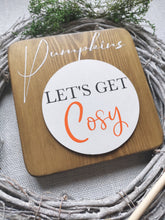 Load image into Gallery viewer, Wooden Autumn Pumpkin Sign
