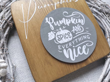 Load image into Gallery viewer, Wooden Autumn Pumpkin Sign
