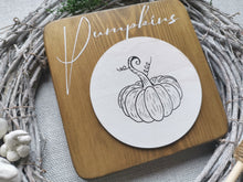 Load image into Gallery viewer, Wooden Autumn Pumpkin Sign
