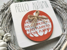 Load image into Gallery viewer, Wooden Hello Autumn Autumn Sign
