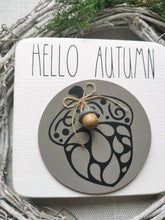 Load image into Gallery viewer, Wooden Hello Autumn Autumn Sign
