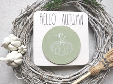Load image into Gallery viewer, Wooden Hello Autumn Autumn Sign
