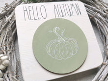 Load image into Gallery viewer, Wooden Hello Autumn Autumn Sign
