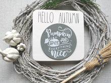 Load image into Gallery viewer, Wooden Hello Autumn Autumn Sign
