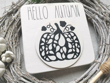 Load image into Gallery viewer, Wooden Hello Autumn Autumn Sign
