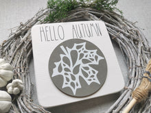 Load image into Gallery viewer, Wooden Hello Autumn Autumn Sign
