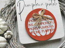 Load image into Gallery viewer, Wooden Pumpkin Patch Sign

