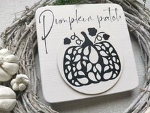 Load image into Gallery viewer, Wooden Pumpkin Patch Sign
