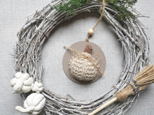 Load image into Gallery viewer, Hanging Pumpkin decoration - Neutrals
