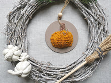 Load image into Gallery viewer, Hanging Pumpkin decoration -Autumn shades
