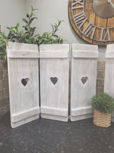 Load image into Gallery viewer, Joined Wide Wooden Shutter Panels - 60cm height
