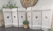 Load image into Gallery viewer, Joined Wide Wooden Shutter Panels - 60cm height
