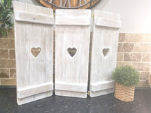 Load image into Gallery viewer, Joined Wide Wooden Shutter Panels - 60cm height
