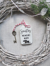 Load image into Gallery viewer, Santas Magic Key with personalised wooden tag
