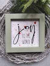Load image into Gallery viewer, Canvas framed Sign - Joy to the World

