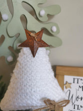 Load image into Gallery viewer, White Knitted Tree in Painted Terracotta pots
