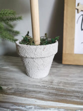 Load image into Gallery viewer, Mustard Knitted Tree in Painted Terracotta pots
