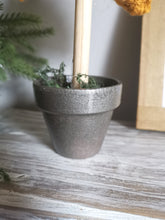 Load image into Gallery viewer, Mustard Knitted Tree in Painted Terracotta pots
