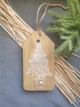 Load image into Gallery viewer, Large Chunky Wooden Christmas Tag
