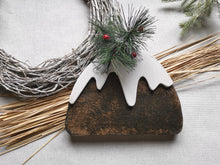 Load image into Gallery viewer, Wooden Christmas Pudding
