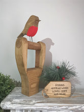 Load image into Gallery viewer, Robin on Handmade Wooden Handle
