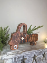 Load image into Gallery viewer, Small Wooden Christmas Delivery Truck
