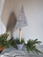 Load image into Gallery viewer, Angled wooden potted trees
